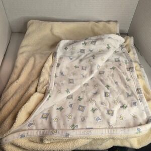 Just Born Baby Blanket You Are My Sunshine You Make Me Happy Yellow 2 Sided